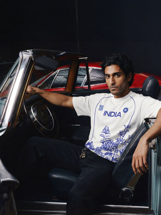 A FIVE DAY AFFAIR REGULAR FIT OFF-WHITE JERSEY