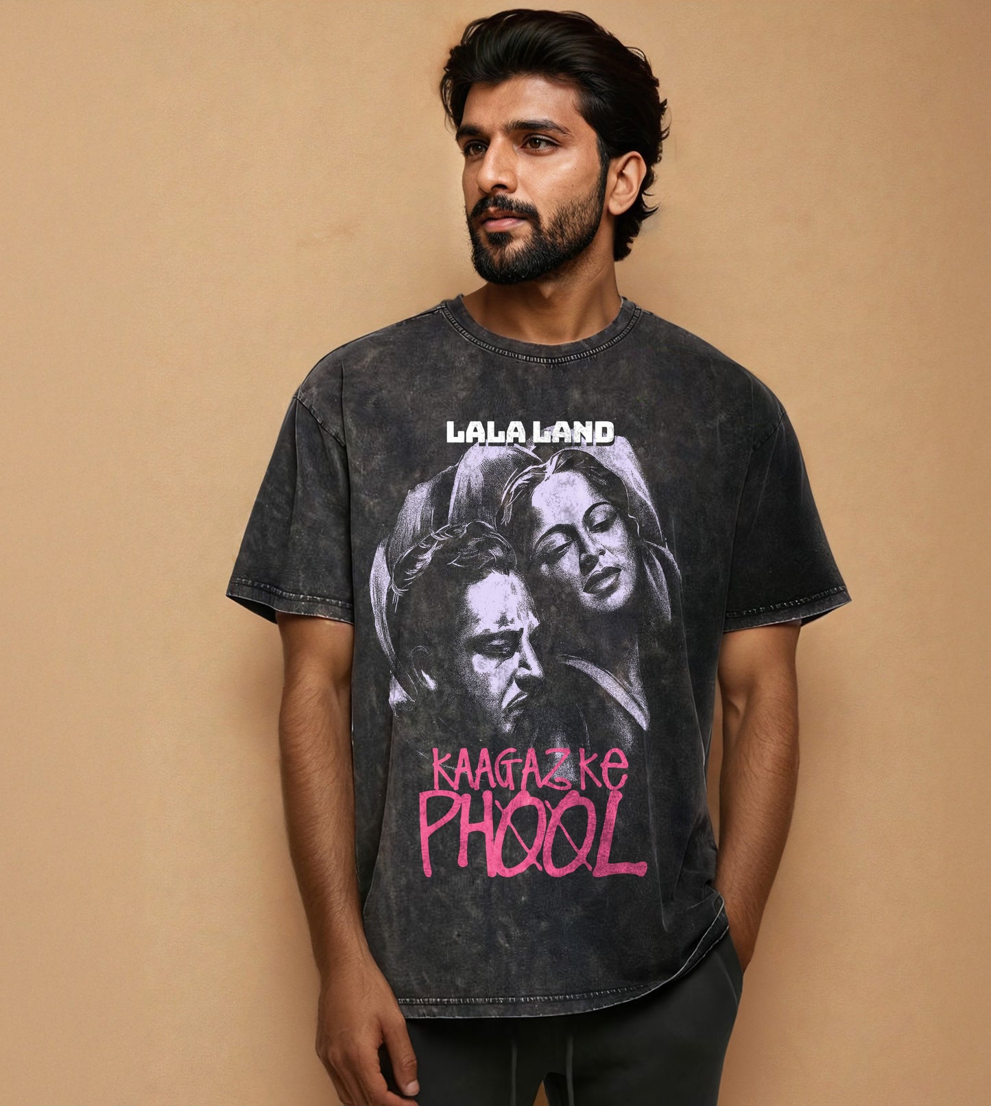 KAAGAZ KE PHOOL RETRO WASH TEE UNISEX