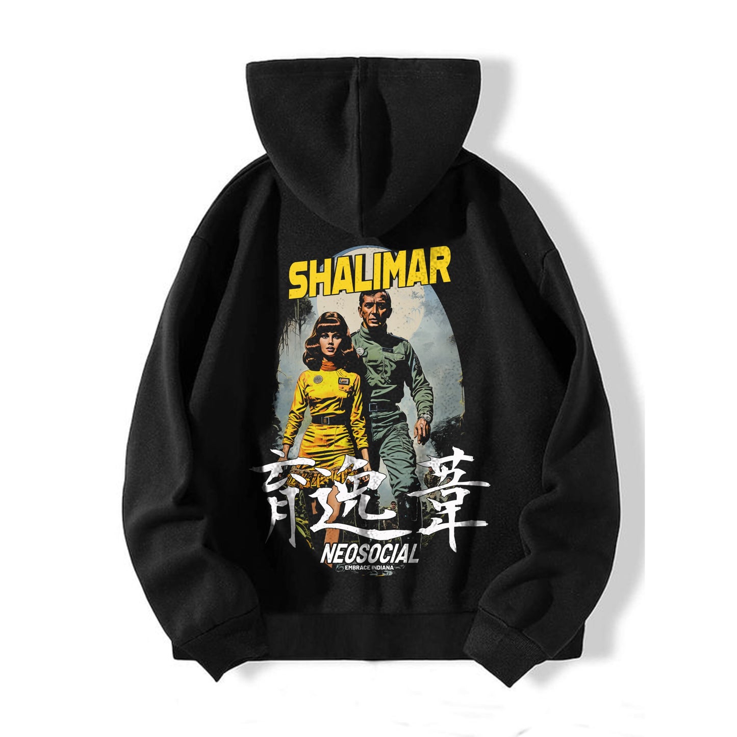 SHALIMAR OVERSIZED BACK PRINT HOODIE UNISEX