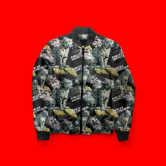 SNOW LEOPARD OF LADAKH BOMBER JACKET