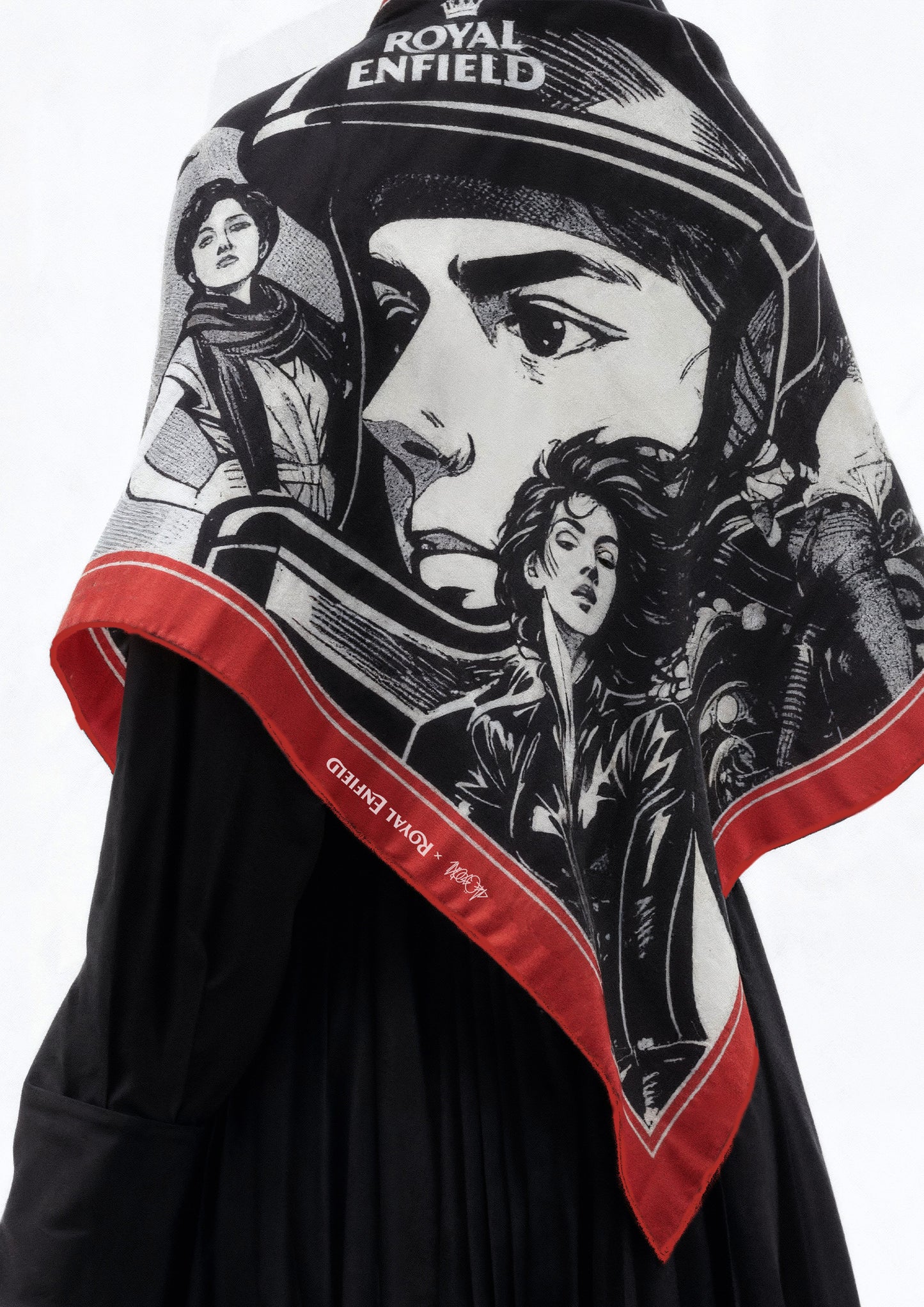 THE HEROINE ARCH SCARF/BANDANA  FOR ART OF MOTORCYCLING EDITION 2025