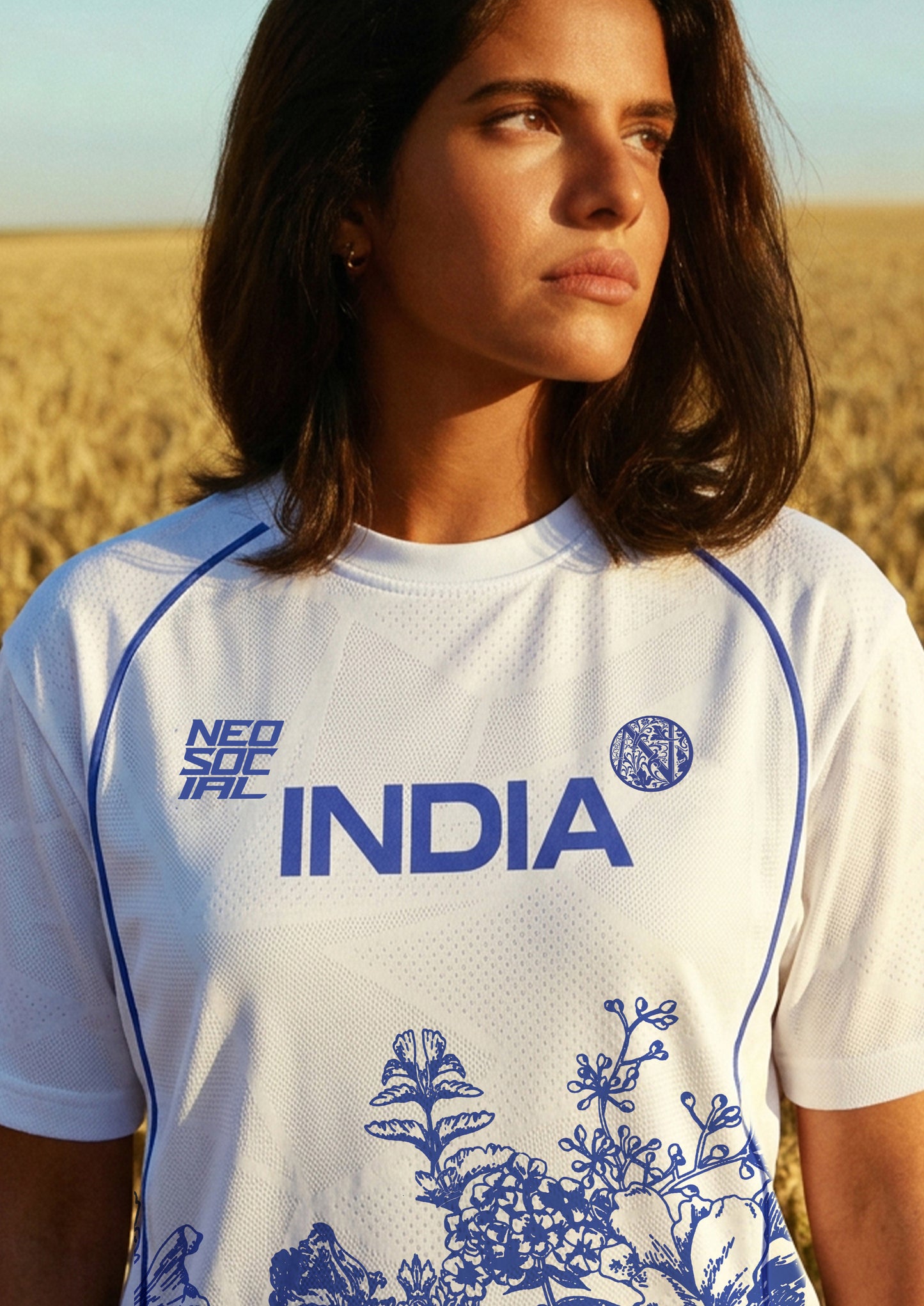 FIVE DAY AFFAIR – REGULAR RAGLAN FIT(JACQUARD) |BRIGHT WHITE ]