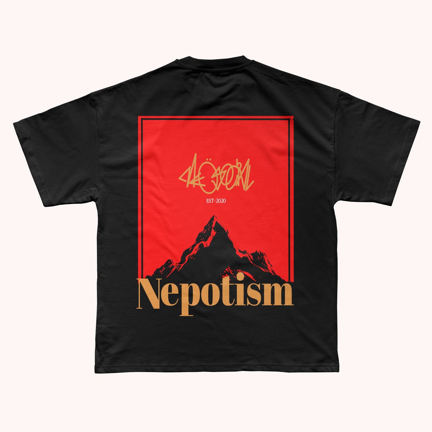 NEPOTISM OVERSIZED FIT TEE.