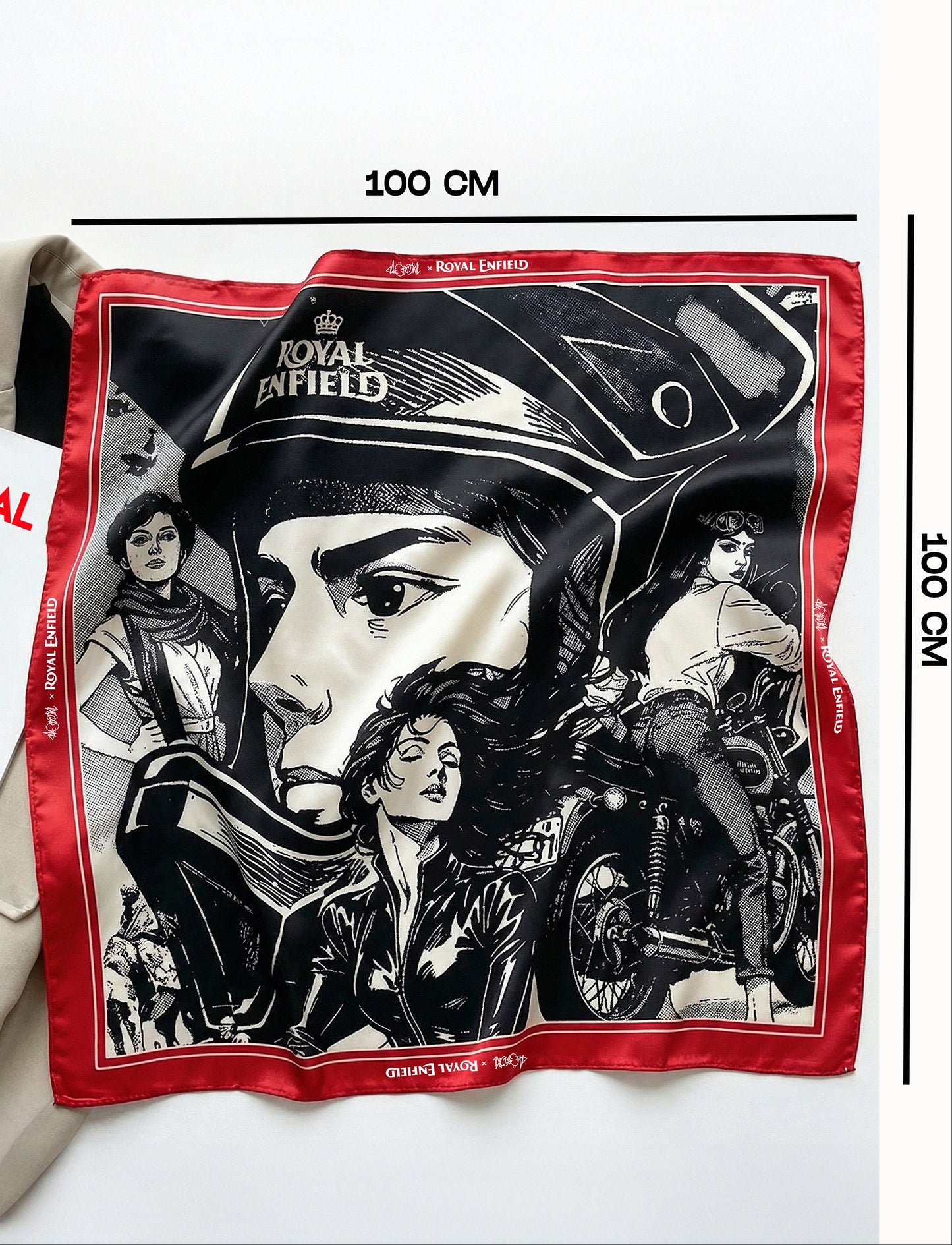 THE HEROINE ARCH SCARF/BANDANA  FOR ART OF MOTORCYCLING EDITION 2025