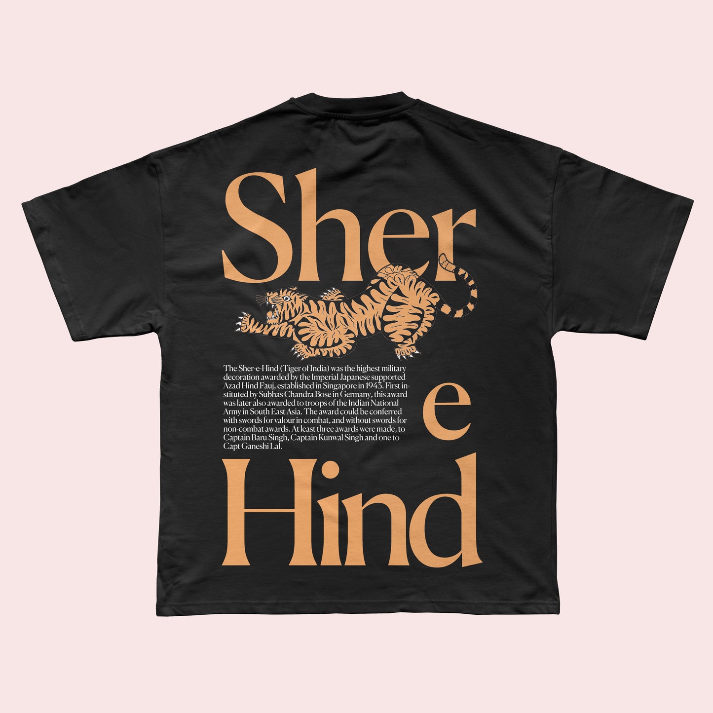 Sher-E- Hind T-shirt  OVERSIZED UNISEX FIT